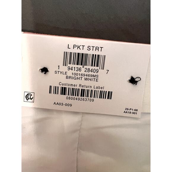 I.N.C. womens size 10 pants white straight leg mid-rise zip fly closure - Picture 8 of 11